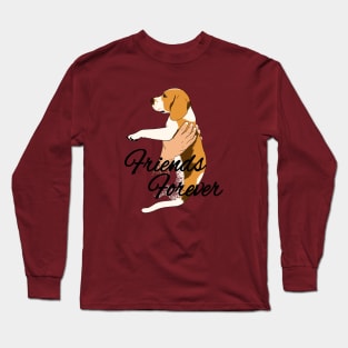 Friends Forever Beagle Puppy Long Sleeve T-Shirt